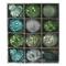 12ct. 4" Green & Silver Shatterproof Luxe Ornament Set